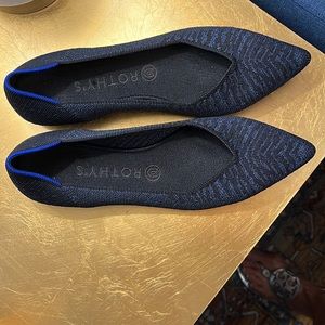 Rothy’s Midnight Metallic Pointed Toe Shoes